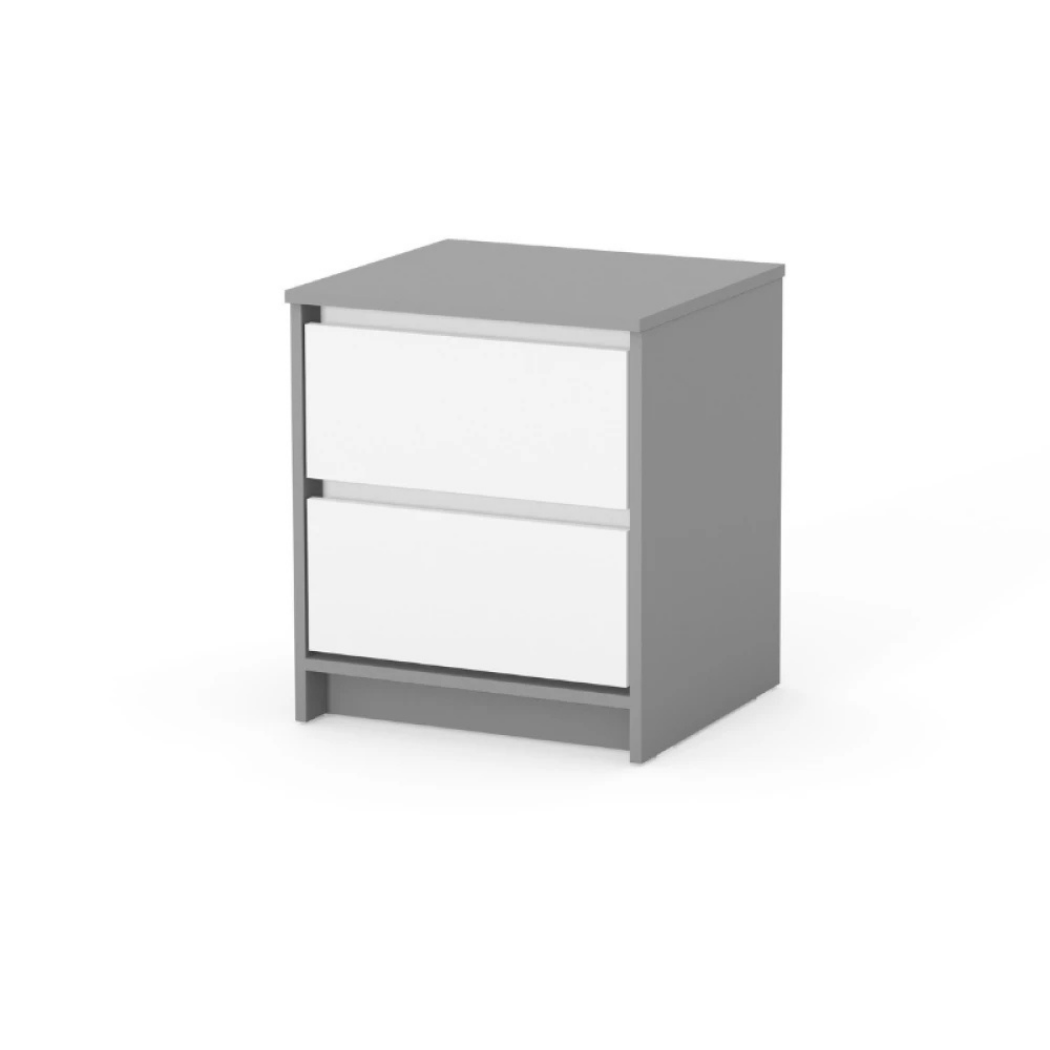 Dětský noční stolek Lovitto 500 Gekko Kids, Bílá / Grafitová